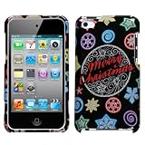 Black Blue Green Silver Purple Sparkle Xmas Snow Flake Star Snap on Design Case Hard Case Skin Cover Faceplate for Apple Ipod Touch 4g 4th Generation + Screen Protector Film + Free Mp3 Bag