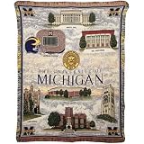Michigan Wolverines University Blanket