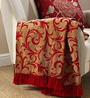 Scroll Chenille Jacquard Throw