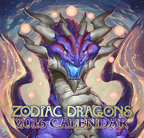 2016 Zodiac Dragons Fantasy Wall Calendar Limited Edition