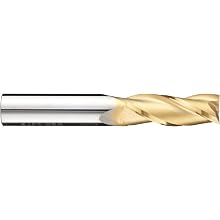 Niagara Cutter C330 Carbide End Mill, General Purpose, TiN Coated, 3 Flutes, Square End