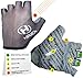 Haven SOLAR Cycling Gloves Short - Enables to Sun tan Your Hands Smoothly - Durable, Light, Comfortable Effective Pull-Off System (Black, Medium)