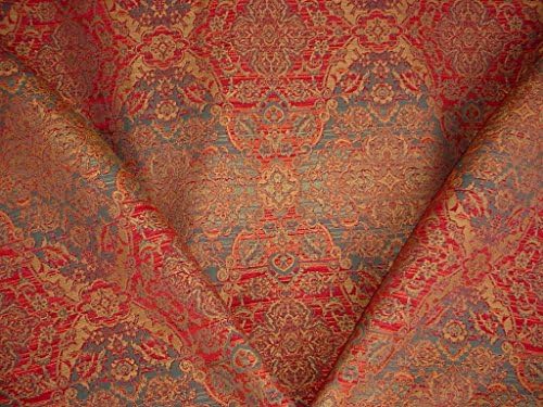 TieTex International Kashan Bohemian - Anatolian Floral Kilim Ikat Tapestry Designer Upholstery Drapery Fabric - By the Yard