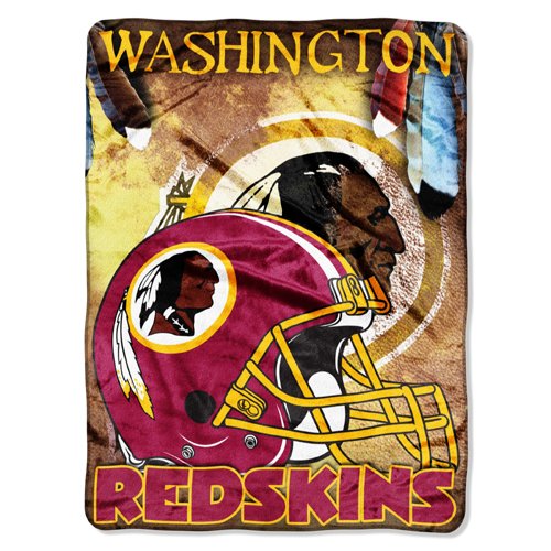Washington Redskins 60x80 Royal Plush Raschel Throw Blanket - Aggression Style