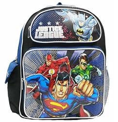Justice League Superman Batman 14" School Backpack