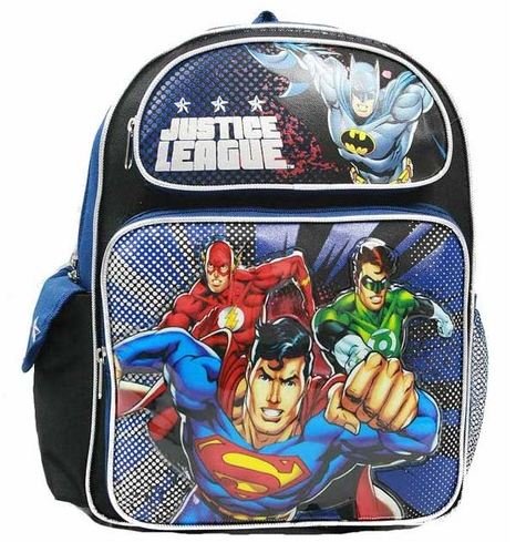  Justice League Superman Batman 14" School Backpack