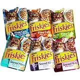 Friskies Cat Food Favorites, 6-Flavor Variety Pack, 3-Ounce Pouches (Pack of 24)