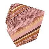 Roberto Cavalli - Roberto Cavalli Pink & Tan Reptile Bands Woven Silk Tie