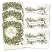 Holiday Foliage Holiday Card Assortment - Set of 36 (2 designs) versed, foil embossed cards with white envelopes
