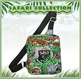 ENDANGERED ANIMALS Sidepack Tote Cross Body Daypack Bag - GIFT IDEAS for HIM or HER Ladies Women Girls Travelers fits Camcorder, Camera, Binoculars, Travel, Cotton with WATERPROOF LINING UNDERSIDE