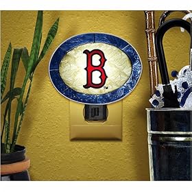 <b>Memory Company Boston Red Sox Hand Painted Tiffany Night Light</b>