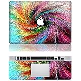 iCasso Colorful Swirl Protective Full-cover Vinyl Art Skin Decal Sticker Cover for Apple MacBook Pro 13.3 inch(A1278)