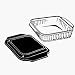 Pyrex Bakeware Sculptured 8-Inch Square Baking Dish, Clear with Blue Lid