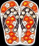 Bella Crystal Orange Flip Flops Ball Marker Hat Clip Set