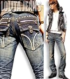 ロリータジーンズ　391-7　LOLITAJEANS　ステッチ　ヴィンテージウォッシュ　ブーツカット　ロリータデニム
