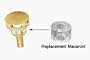 CRL 1/2" OD Clear Replacement Macaroni for 3/4" Standoffs