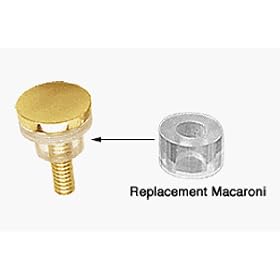 CRL 1/2" OD Clear Replacement Macaroni for 3/4" Standoffs