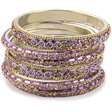 Chamak by priya kakkar Crystal Bangle Set With