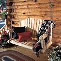 4' Porch Swing Seat - with Chain Set