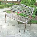 Elite Settee - Antique Bronze