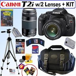 Canon EOS Rebel T2i - Digital camera - SLR - 18 0 Mpix - Canon EF-S 18-55mm IS lens - optical zoom 3 x - supported memory SD SDXC SDHC