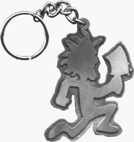 Click here to buy Insane Clown Posse - ICP Hatchetman - Metal Keychain Keyring Key Ring Key Chain.