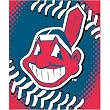 Cleveland Indians MLB Royal Plush Raschel Blanket (Big Stitching Series) (60"x80")