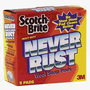 3M Company 8Pk Wool Soap Pad 322 Scrub Pads