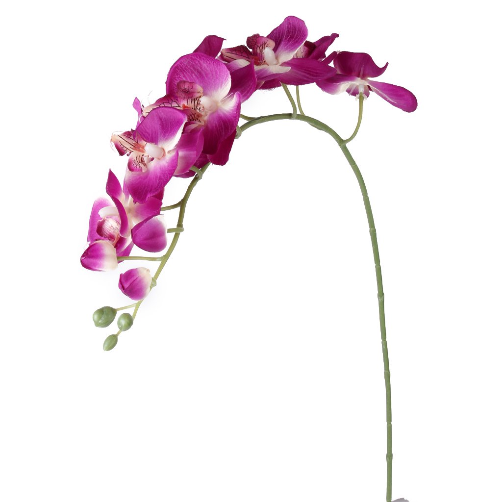 1 x Artificial Butterfly Orchid Flower Plant Home Decor Fuchsia