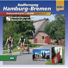 Hamburg-Bremen. Radwanderkarte 1 : 50.000: Entdeckungsreise von Hansestadt zu Hansestadt