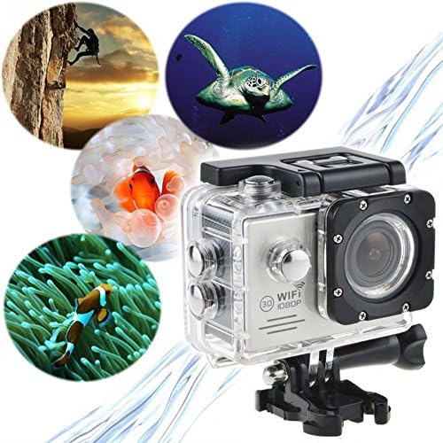 MALLCITY Sport Action Video Camera SJ7000 Wifi Full HD 1080p 170 Degree Wide Angle Lens 2.0"LCD Display Waterproof Camcorder for Skiing,Aerial Photography Silver