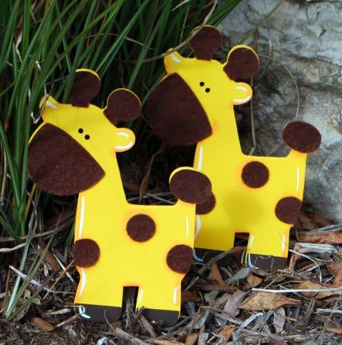 Felted Giraffe Quilt Clips - Set/2