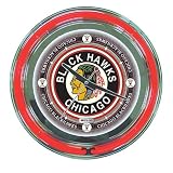 NHL Vintage Chicago Blackhawks Neon Clock - 14 inch Diameter
