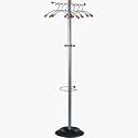 Alba single stem garment rack with umbrella stand, EACH