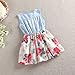PanDaDa Baby Girl Tutu Denim Dress Short Sleeve Lace Princess Party Skirts 1...