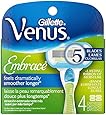 Gillette Venus Embrace Women's Razor Blade Refills 4 Count