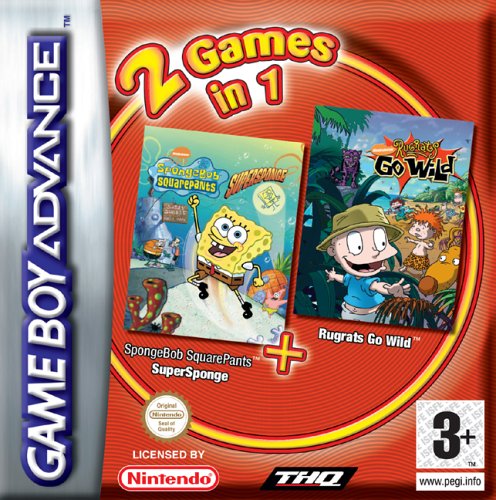 Childrens Toyshop  Video Games : Spongebob Super Sponge/Rugrats Go Wild (GBA)