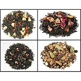 Black Tea Blend Loose Tea Set Mint Chocolate Chip Indian Chai Raspberry Spiced Cranberrry... by KokomoTea.com