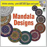Infinite Coloring Mandala Designs CD and Book (Dover Design Coloring Books)