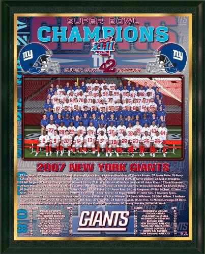 Buy New York Giants 2008 Super Bowl Champions Healy Plaque by Healy