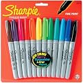 Assorted Sharpie 12 pk. - Fine Point
