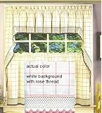 Review linens4less.com  / Adirondack Kitchen Curtain - Valance - Rose