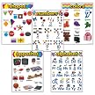 Kindergarten Basic Skills Learning Chart Combo Pack