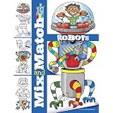Mix and Match ROBOTS (Dover Mix and Match Coloring Book) ~ Peter Donahue