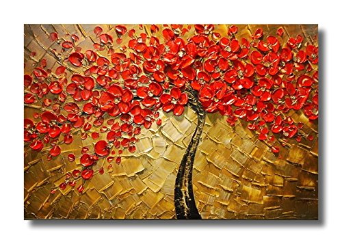 Wieco Art - Modern 100% Hand Painted Canvas painting Art Work for Wall Decor Home Decoration, Stretched and Framed Painting Artwork, Abstract Red Flower Oil Paintings on Canvas Wall Art Ready to Hang for Wall Decorations Home Decor
Wieco Art - Modern 100% Hand Painted Canvas painting Art Work for Wall Decor Home Decoration, Stretched and Framed Painting Artwork, Abstract Red Flower Oil Paintings on Canvas Wall Art Ready to Hang for Wall Decorations Home Decor