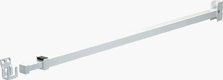 CRL White Telescoping Security Bar Lock for Sliding Glass Doors