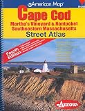 American Map Cape Cod Martha's Vineyard & Nantucket Southeastern Massachusetts: Martha's Vineyard & Nantucket, Southeastern Massachusetts (American Map)