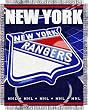 New York Rangers Focus Series Throw Blanket - NHL Hockey Fan Shop Sports Team Merchandise