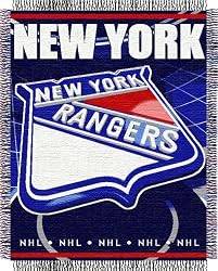 New York Rangers Focus Series Throw Blanket - NHL Hockey Fan Shop Sports Team Merchandise