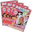 Dora the Explorer Rub-n-Color Party Pack 4ct